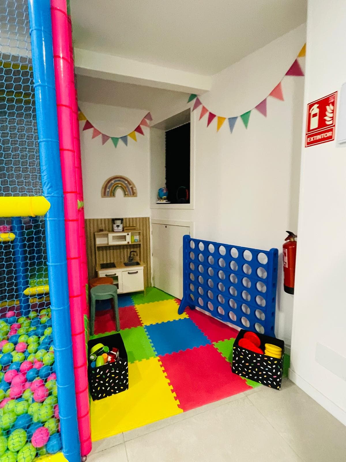 Zona de juegos y tatami